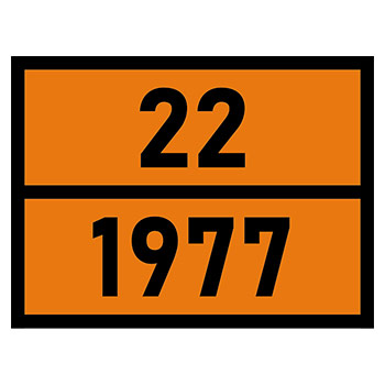 Табличка «Опасный груз 22-1977», Азот жидкий (пленка, 400х300 мм)